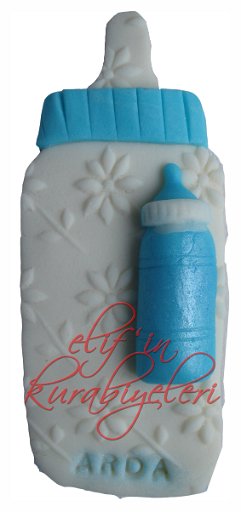 Baby Bottle Shaped Cookie