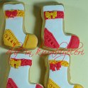 Baby Socks Shaped Cookies