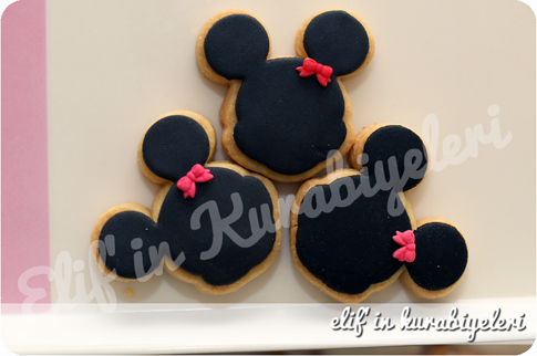 Mickey Mouse ve Minnie Mouse Kurabiye